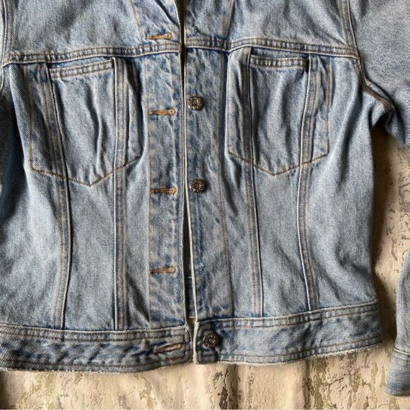 ABS Allen Schwartz Embellished Jean jacket Y2K 00s country western - Picture 9 of 10